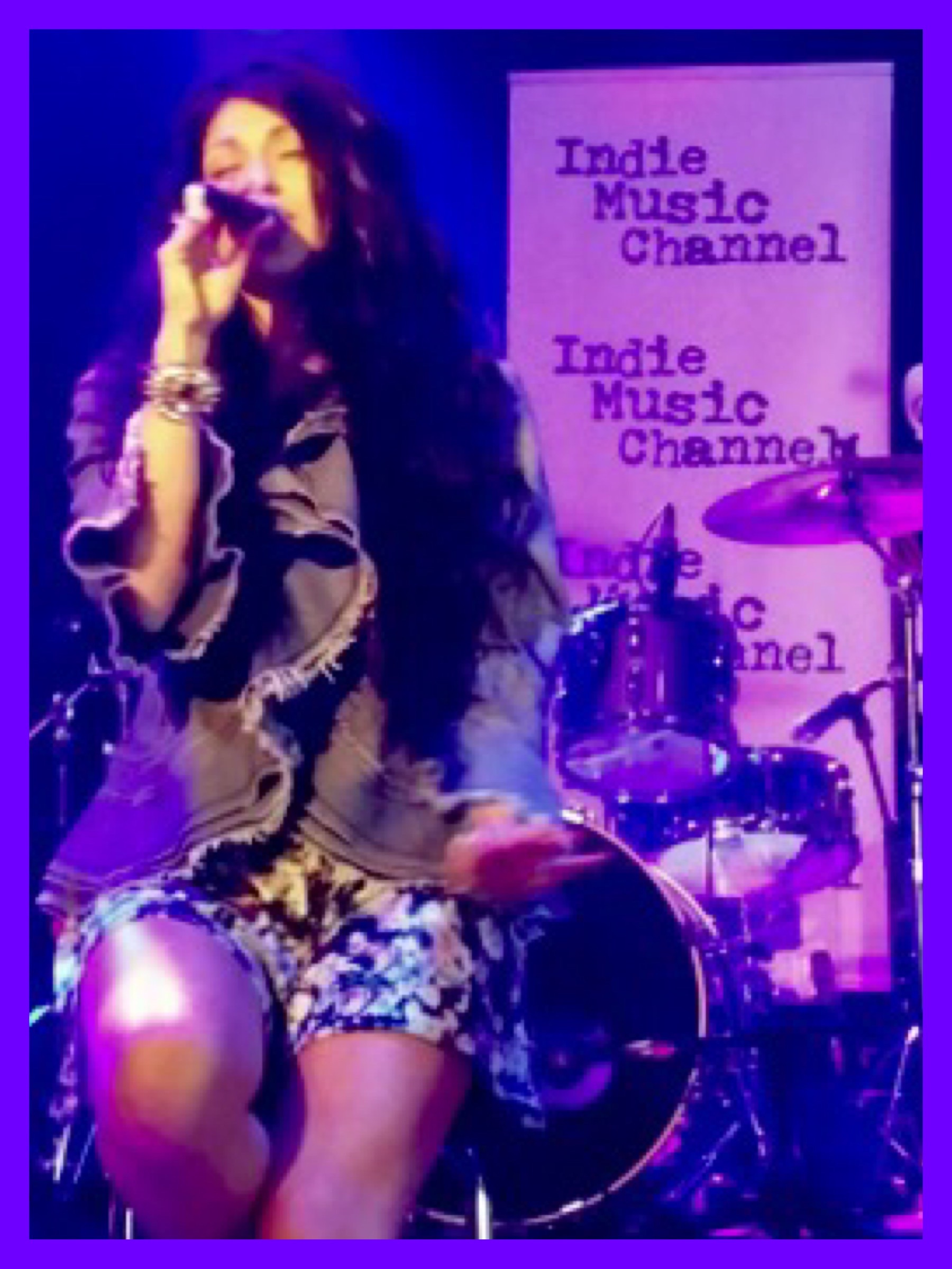 Audio Visual Media Client, Rearna Constantine performs her song "First Of All" at the Indie Channel Music Awards in Los Angeles, 2015