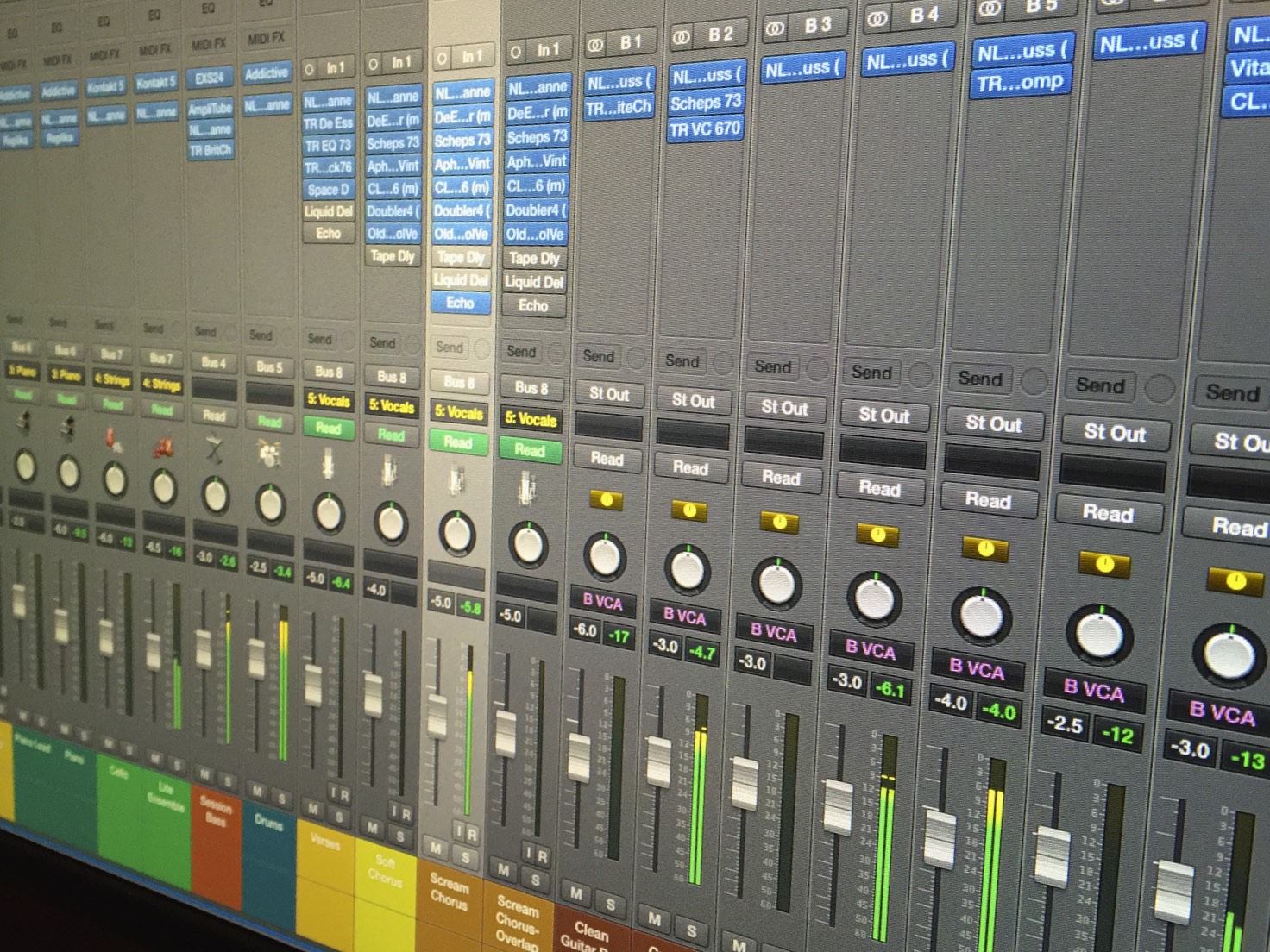 Logic Pro X Mixer Window