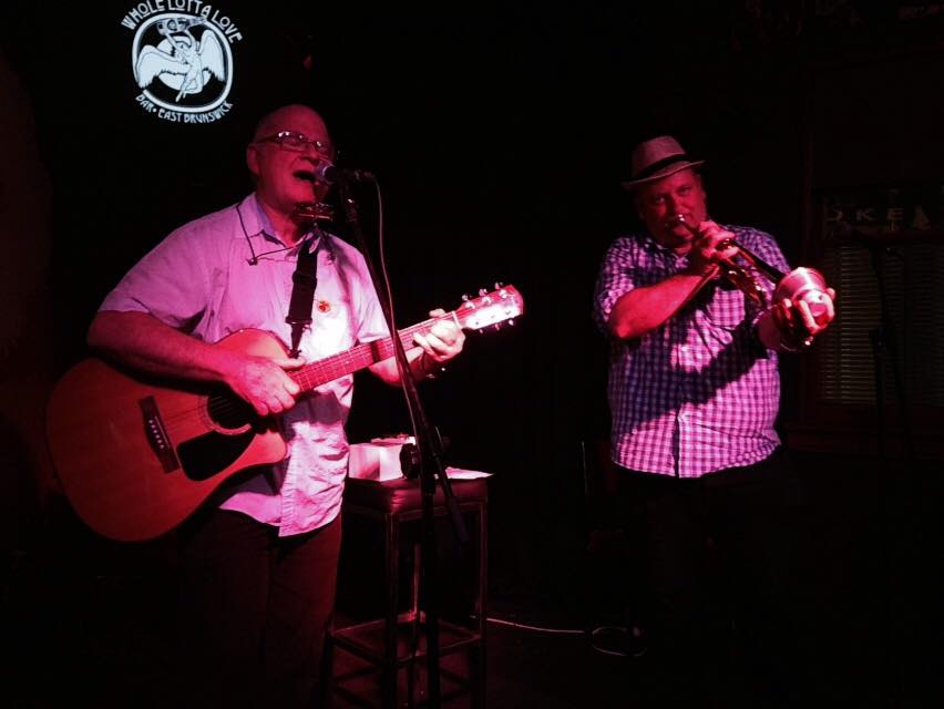 Singing "Wouldn't Miss A Day Of Your Love" with Mark Gardner on trumpet