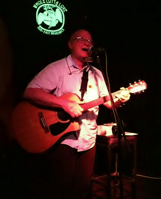 On stage at Whole Lotta Love Bar, Brunswick E, Melbourne Australia