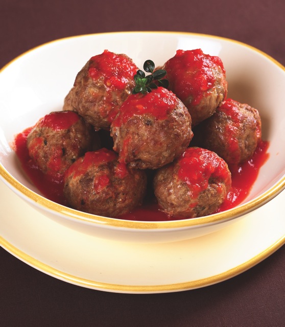 (pic) meatballs -polpette from 'Playing with Food - Italian Cooking by Galliano Sommavilla Published by Brolga Publishing 2006
